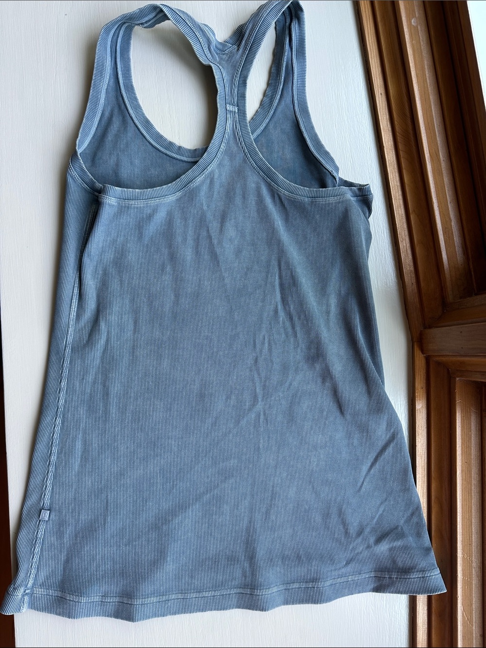 lululemon athletica Dusty Blue Ribbed Racerback Tank